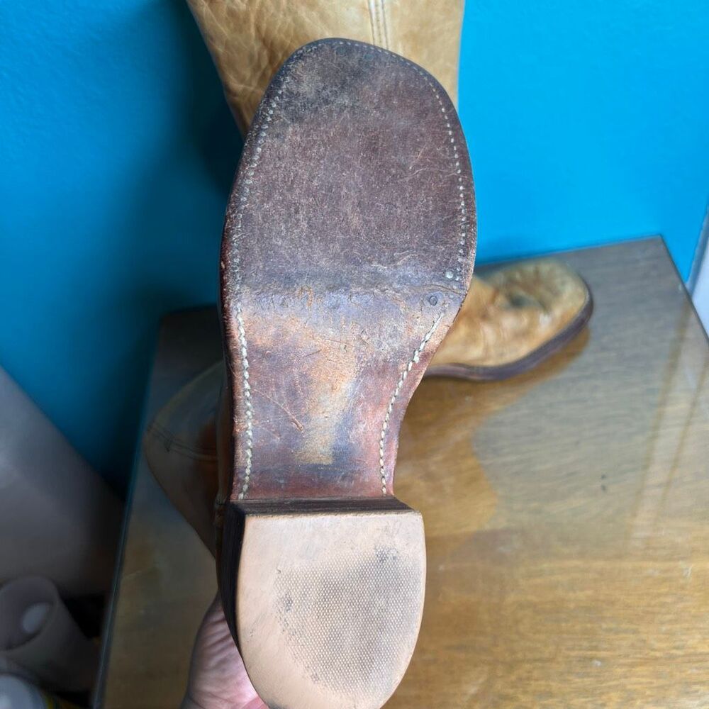 Frye Tan Heeled Boots - Picture 5 of 9